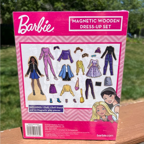 NEW Barbie Magnetic Wooden Dress-Up Set - Picture 2 of 2